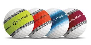 An assortment of Taylormade golf balls (Not TP5 or TP5x) (12 Balls)